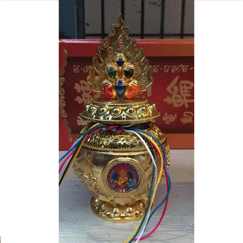 Treasure bottle of treasure hidden treasure has been loaded with an auspicious treasure bottle of treasure, dragon Wang Caishen to hide Wang Moanibao bottle swing piece
