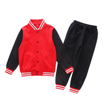 Primary and secondary school students school uniform suit College British style big red navy sweater baseball uniform Kindergarten uniform spring and autumn and winter clothes