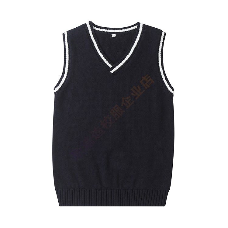 British Wind Kindergarten Class Class Class Kinder Clothing Kids Knitted Sweater and Hidden Vest Vest V collar
