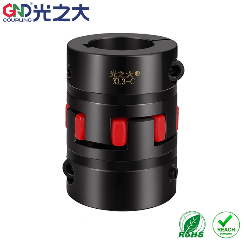 光之大星型弹性联轴器XL3-C夹紧式键槽45#钢梅花形大扭矩伺服电机