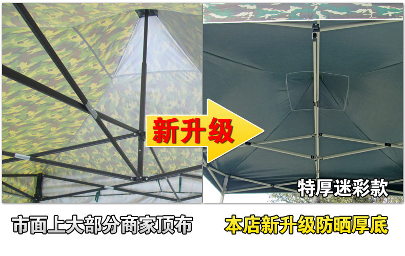 Outdoor Rain Tarpaulin 3 × 3 Advertising Tent Top Cloth Stall Folding Cloth Rain-proof Sun-proof Thickened Canopy Cloth