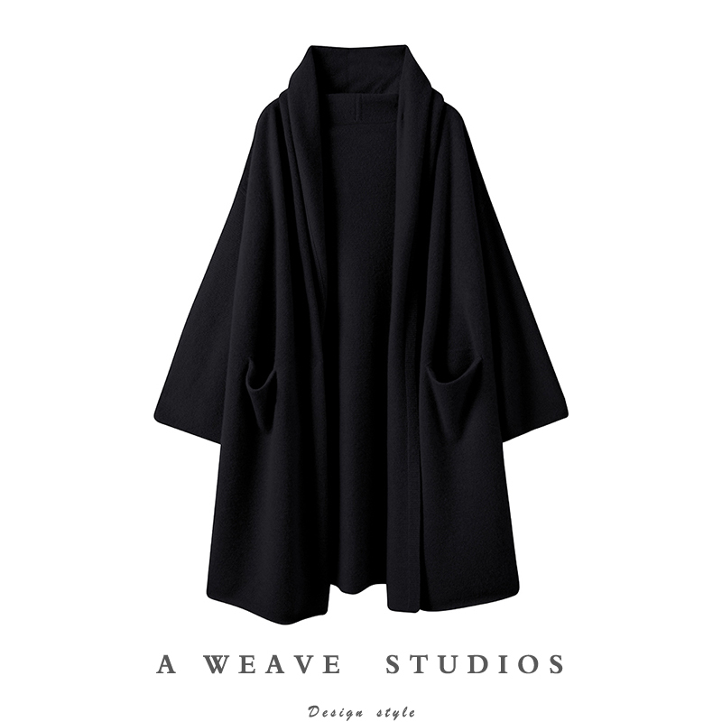 Big-Name Heavyweight! Lazy Style~ Pure Cashmere Sweater Wizard Hat Cape Cardigan Coat Big-Name Heavyweight! Lazy Style~ Pure Cashmere Sweater Wizard Hat Cape Cardigan Coat