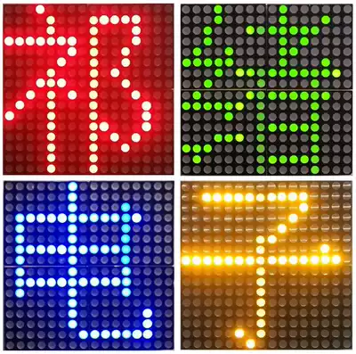 16*32 16*16LED laser module 74HC595 cascade 788 total Yang send C51 data without MCU