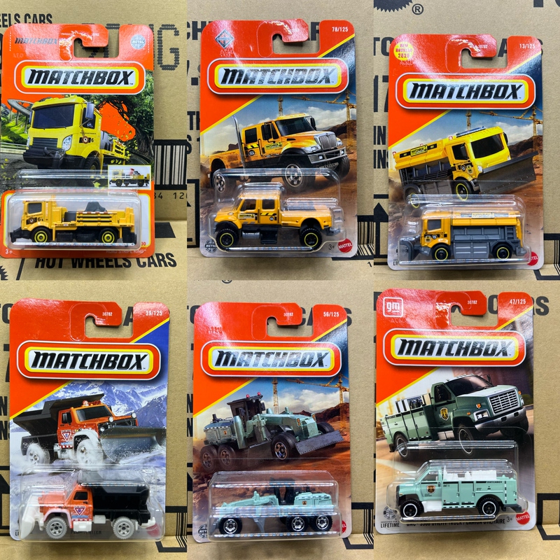 Matchbox Road Stripe King Construction Vehicle Road Marking Car Series