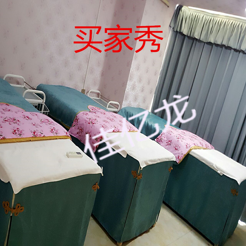 Beauty khăn trải giường gia đình bốn nhỏ phong cách châu Âu sang trọng cao cấp mùa thu và mùa đông bông thẩm mỹ viện bảng massage Body đặt dày - Trang bị tấm ga trải giường nối mi