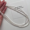 2mm Ultra-Fine Imitation Pearl Necklace for Women 2025 New Thin Clavicle Chain Gift for Girlfriend