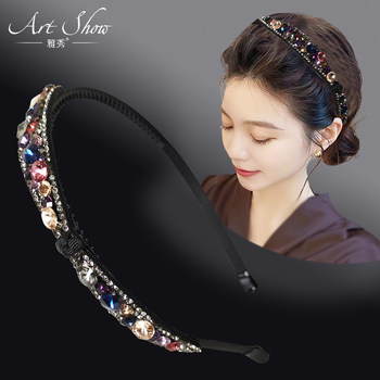 High-End Fashion Rhinestone Headband, Versatile Hair Accessory for Moms, New 2025 Headband for Going Out, Hair Accessory