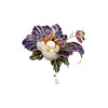 Chinese Style 2026 New Elegant and Exquisite Enamel Brooch Chinese Style Peony High-End Brooch Women's Pin