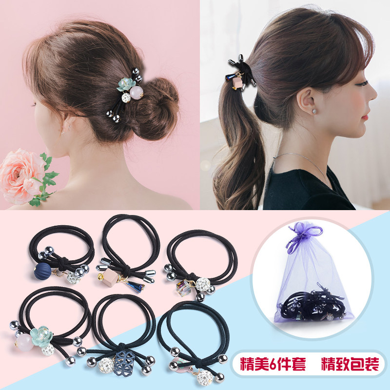 Tie hair rubber band hair rope headdress head rope Korean small fresh and simple personality Mori girl ponytail hair ring hair accessories