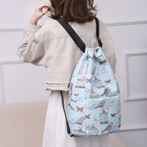 Waterproof Oxford cloth backpack female 2019 new large capacity drawstring backpack drawstring pocket simple travel storage bag