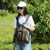 Камуфляжная спортивная барсетка для отдыха, универсальный рюкзак подходит для мужчин и женщин подходит для пеших прогулок для путешествий, на шнурках