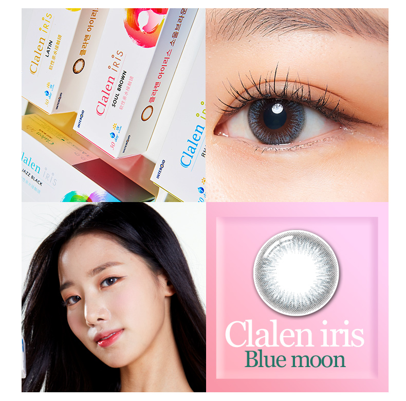 Hàn Quốc Inlulu Clalen iris ngày đẹp trời quăng nữ 10 đường kính nhỏ 14 kính áp tròng cho thấy trí tuệ màu xám envie - Kính đeo mắt kính mắt kính gentle monster