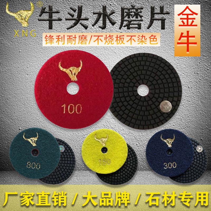 Small ant water grinding piece stone polishing piece marble material grinding throwing piece tile renovation piece diamond 100mm