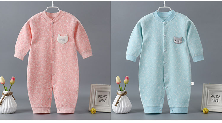 Babyiesies mùa xuân và mùa thu và mùa đông mới chàng trai và cô gái sang trọng jacquard quần áo dài tay quần áo trẻ em đồ ngủ mùa thu quần lót trẻ em