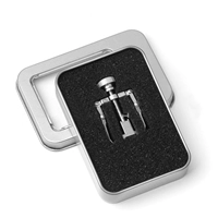 Серебряные ортезы, жестяная коробка