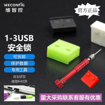 Manufacturer direct marketing ViChile control usb detachable closure plug security lock plug anti-dust plug computer U-mouth burglar-proof lock