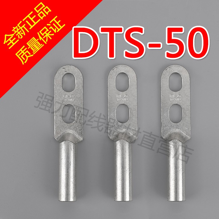 The standard double - hole tin - plated copper nose DTS - 50 copper wire terminal block of copper - plated double - hole copper terminal