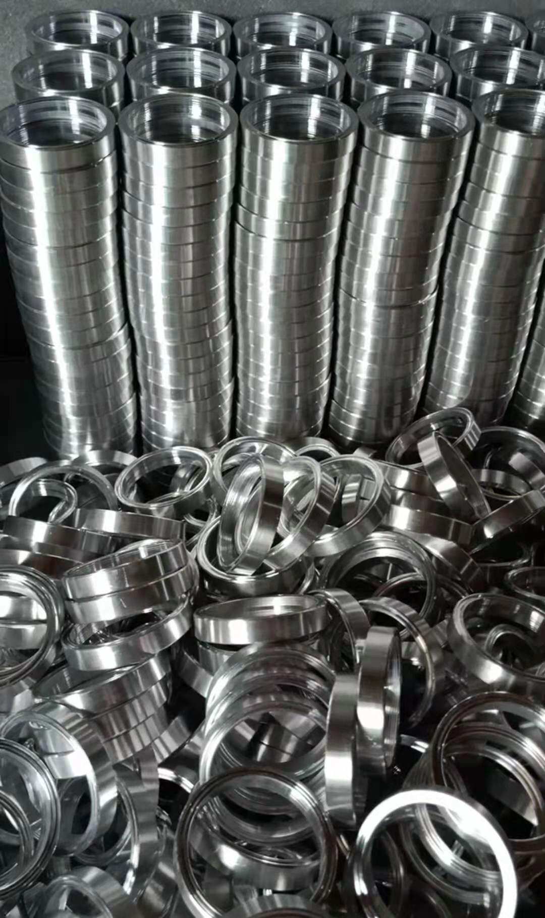 Point type hollow aluminum ring aluminum ring hollow ring hollow glass accessories spacer ring factory direct sales