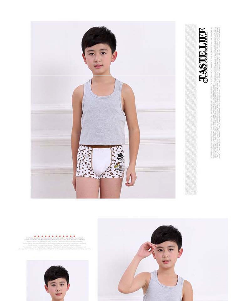 100% cotton trong quần lót trẻ em lớn cho bé trai 12-15 tuổi 10 võ sĩ trẻ em 8 bé trai bốn góc 13 quần short học sinh nội y đẹp