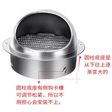 Капюшон из нержавеющей стали 304, водонагреватель, обогреватель для ванны, очень толстый, устойчивый к высоким температурам выход воздуха, наружная стена, ветрозащитный чехол, дышащий дождевик