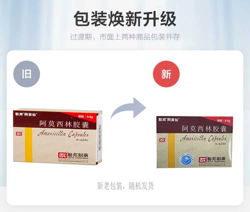 阿莫仙 Капсула амоксицина 0,5 г*24 капсулы/ящик инфекция мочевыводящих путей апопрос холодной кожи мягкие ткани Инфекция пищеварительной язвы