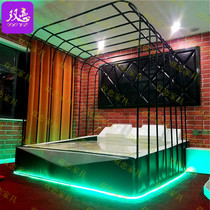 Min Juku Furniture Themed Apartment Electric Bed Iron Art Cage Interest Bed Hotel Guesthouse Net Red Double Couple Water Bed