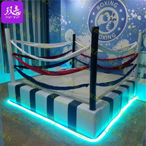 Themed Hotel Creative Boxing Ring Arena Intelligent Electric Spice Bed Multifunction Shaking Bed Lovers Leather Art Water Mattresses