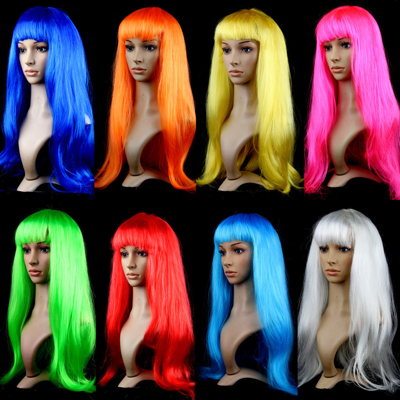 Colorful Long Straight Hair Wig Headgear Costume Party Dress-Up Props Hair Accessories Funny and Quirky Hairpiece Colorful Long Straight Hair Wig Headgear Costume Party Dress-Up Props Hair Accessories Funny and Quirky Hairpiece