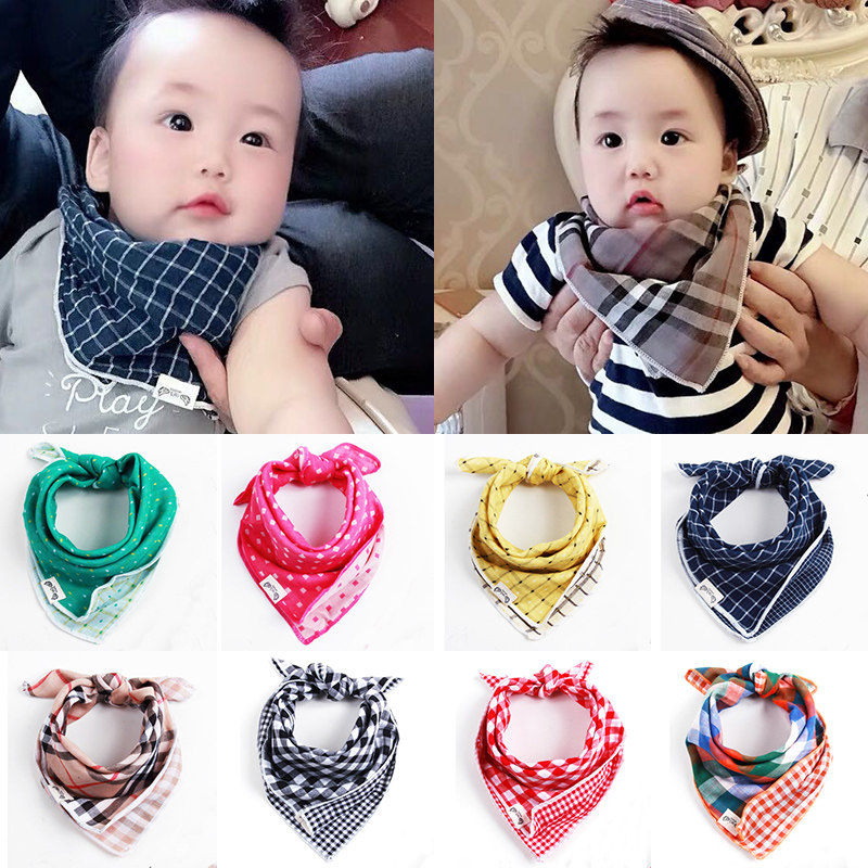 0-6 0-6-year-old baby Triangle Towel for children Cotton Cotton Cloth Baby Saliva scarlet headscarf Giri Scarves for small scarves
