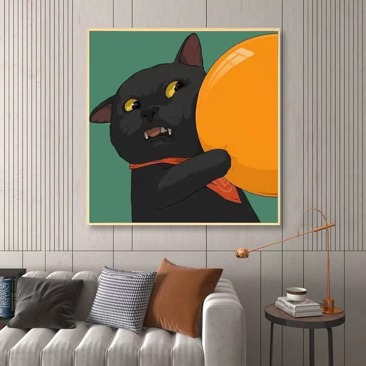 Cartoon cute sofa for bed, for beloved, cat