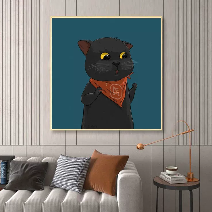 Cartoon cute sofa for bed, for beloved, cat