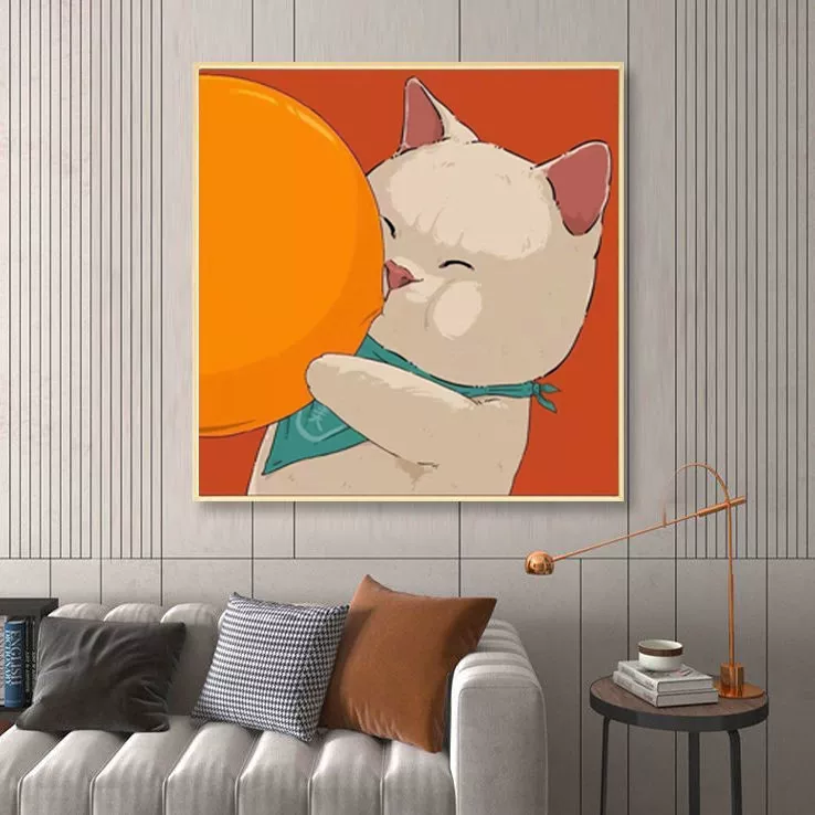 Cartoon cute sofa for bed, for beloved, cat