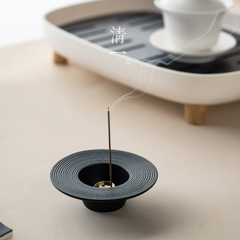 Clear One -- Retro-style Artisanal Zen ceramic incense stove Small Number Home Incense Minimalist CREATIVE FRAGRANT ROAD PENDULUM-Taobao