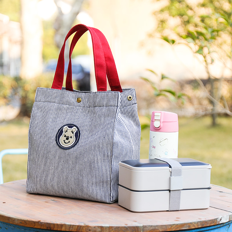 Bento strap handbag Office worker large Japanese-style rice bag lunch bag Student hand carry small cloth bag Bento bag
