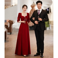 Бордовый, длинный