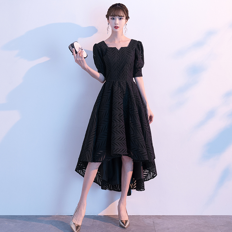 Black Coming-Of-Age Ceremony Evening Dress for Women, 2026 New Model, High-End Light Luxury, Niche Style, Elegant and Sophisticated, Suitable for Everyday Wear