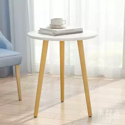 50 60 70cm high balcony leisure creative coffee table table Nordic style small apartment simple high foot round table MS322