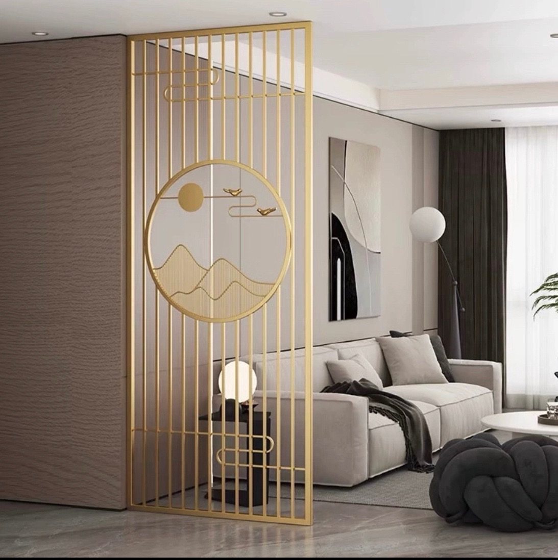 Wrought iron room divider: modern chinese chic, transforming your