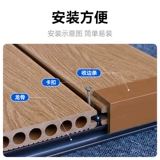 Пластиковые деревянные полы на открытом воздухе второй генерация Co -Squeezed Деревянные пластиковые панели самостира