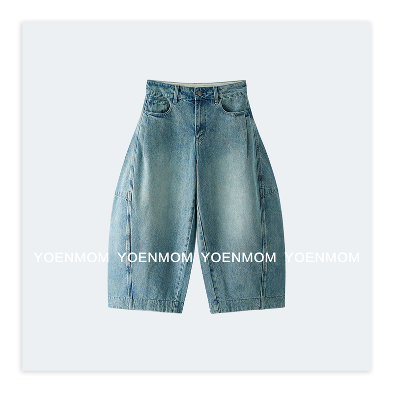Yoenmom·Unrestrained Freedom·Turkish Imported 100% Cotton Vintage Washed Structured Deconstructed Split Jeans Yoenmom·Unrestrained Freedom·Turkish Imported 100% Cotton Vintage Washed Structured Deconstructed Split Jeans