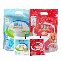 Eerie yogurt original taste red date yoghurt 100 gr * 10 bags raw cows milk fermented childrens milk breakfast milk new date