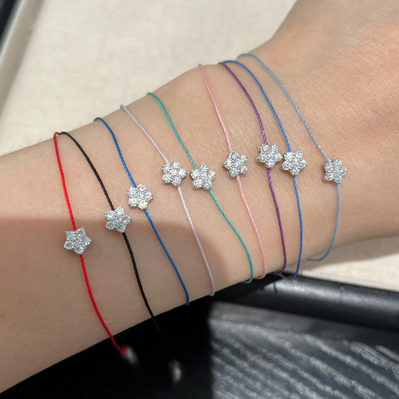 Super Sparkling Moissanite Star Bracelet S925 Sterling Silver Bracelet for Women, Light Luxury, Exquisite, Versatile, High-End Bracelet Jewelry