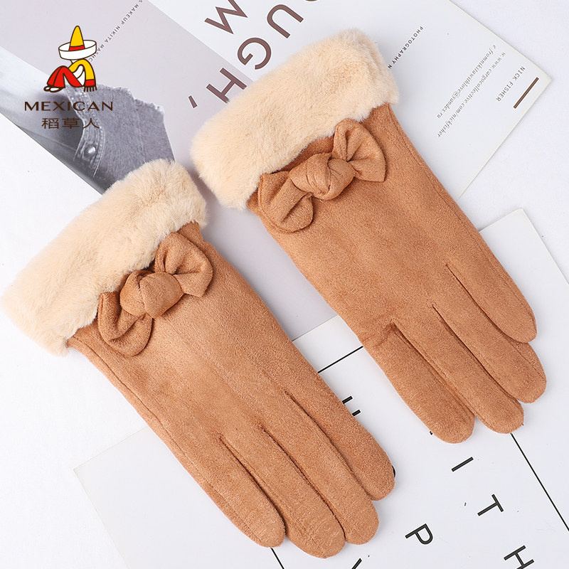 Scarecrow Lady Han Han Glovely Winter Warm and Han Edition Car Driving Wind and Cold Prevention