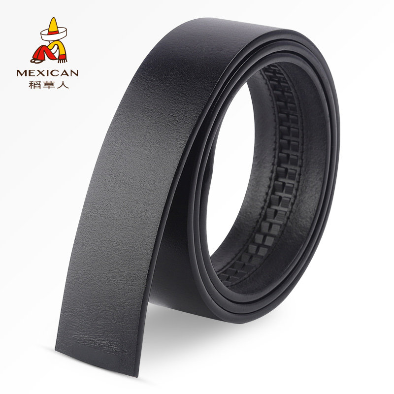 Rice straw man belt male not taking the lead fashion 100 hitch leisure business minimalist belt youth with automatic buckle pants strap