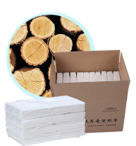 Natural traffic paper towel Car napkin Car hanging visor Car special pumping paper refill pack 1 box