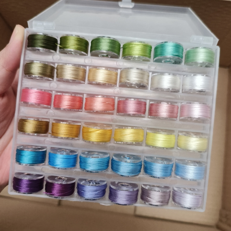 3-Strand, 6-Strand Thread, 36 Colors, No. 72 Jade Thread, Individually Packaged Thread, Small Roll, Boxed, for Weaving Hand Ropes, Bracelets, Necklaces, and Fine Winding