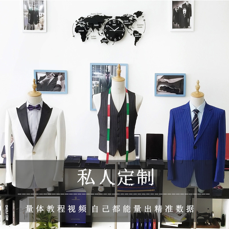 Western-style dress for men Inron private high-end business volume tailor-made to be married New Lang suit Working suit Customized