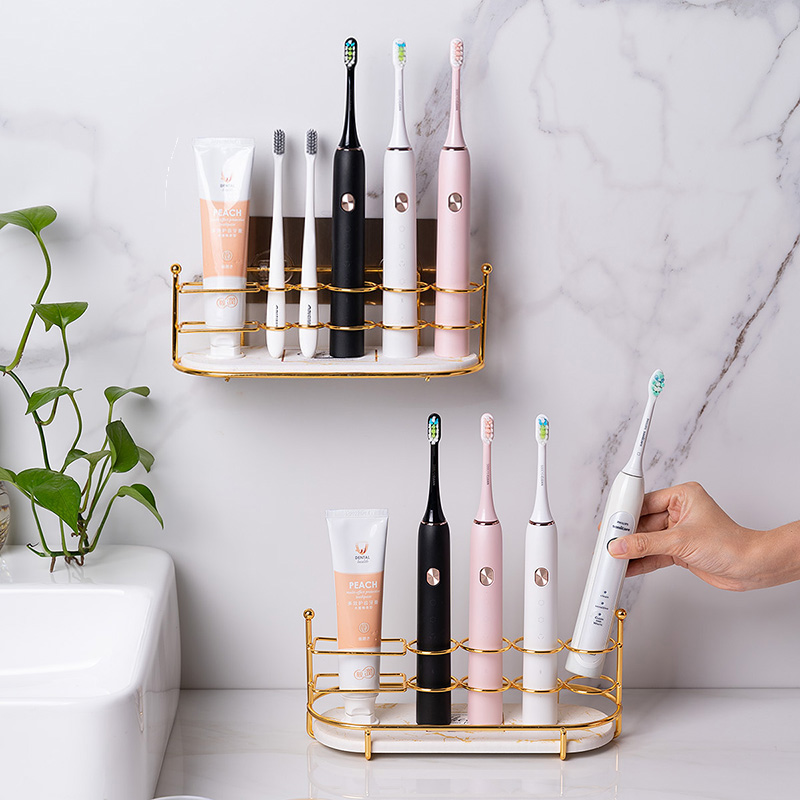 Electric Toothbrush Holder Accessories Silicon Algae Mud Suction Cool Mat Family 3 People 4 People Electric Placement Containing Layer Shelf Wall-mounted Free