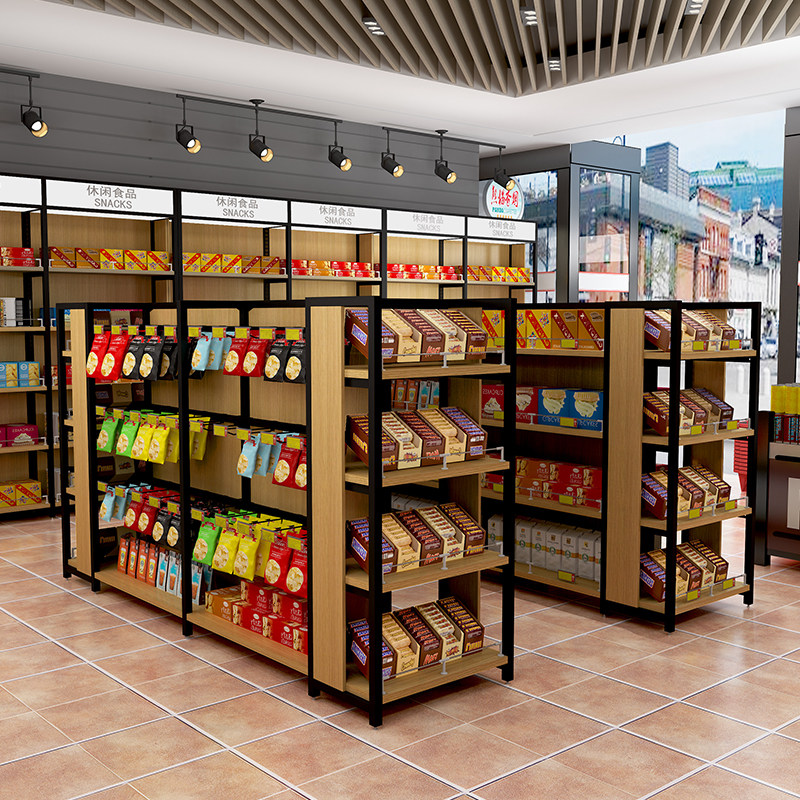 Supermarket shelf convenience store snack stationery store display shelf fruit mother and baby pharmacy cosmetic shelf shelf shelves