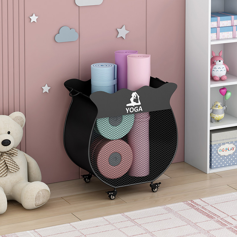 Yoga mat containing cylinder with wheel fitness containing blue motion instruments equipment tool containing deviner home shelf-Taobao